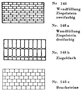 Wandfllungen in Vorlagenheften von 1953/54
