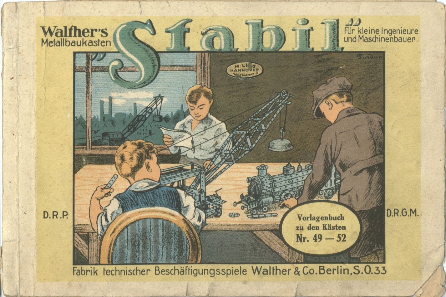 Walther Stabil Vorlagenheft für Kästen 49 bis 52 1966 