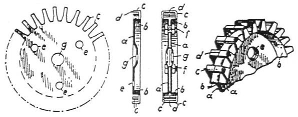 Patentzahnräder aus Blech