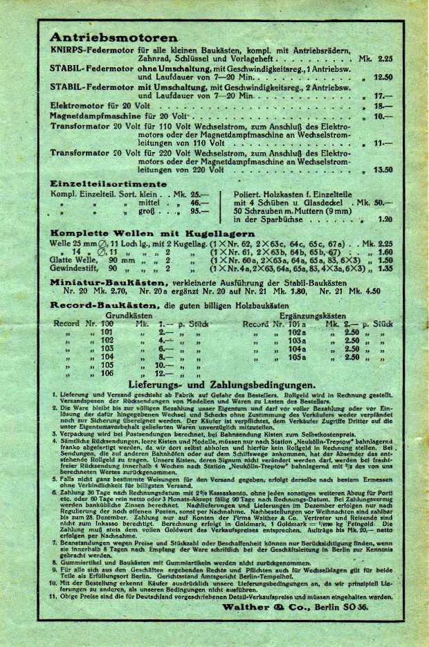 Gesamtpreisliste von August 1936, Seite 4